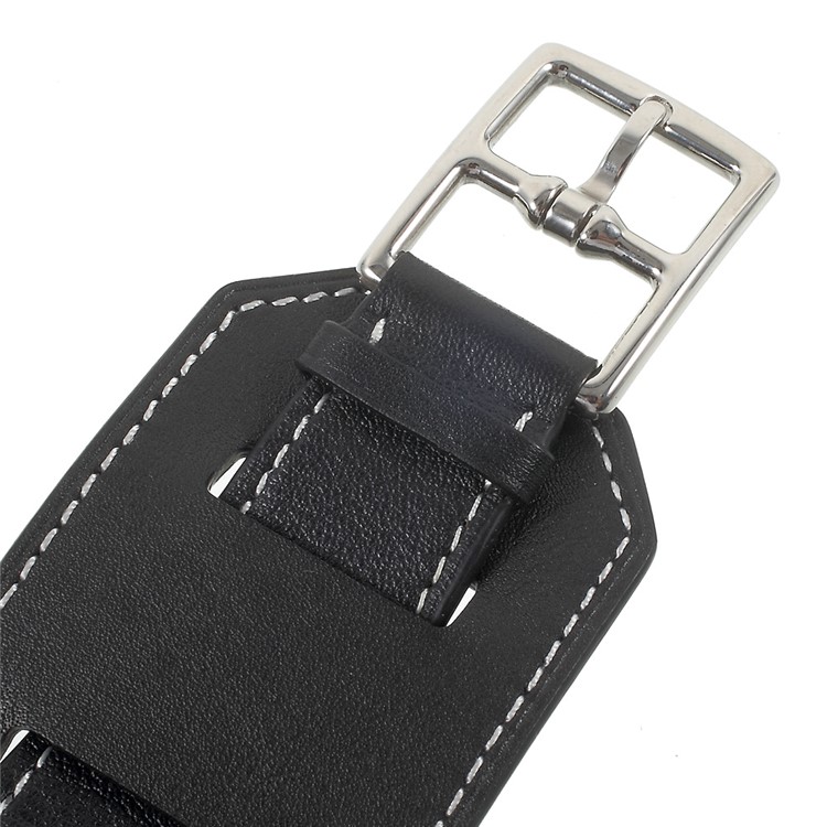 Genuine Leather Watch Band for Apple Watch 42mm Series 3 Series 1 Series 2 - Black-7