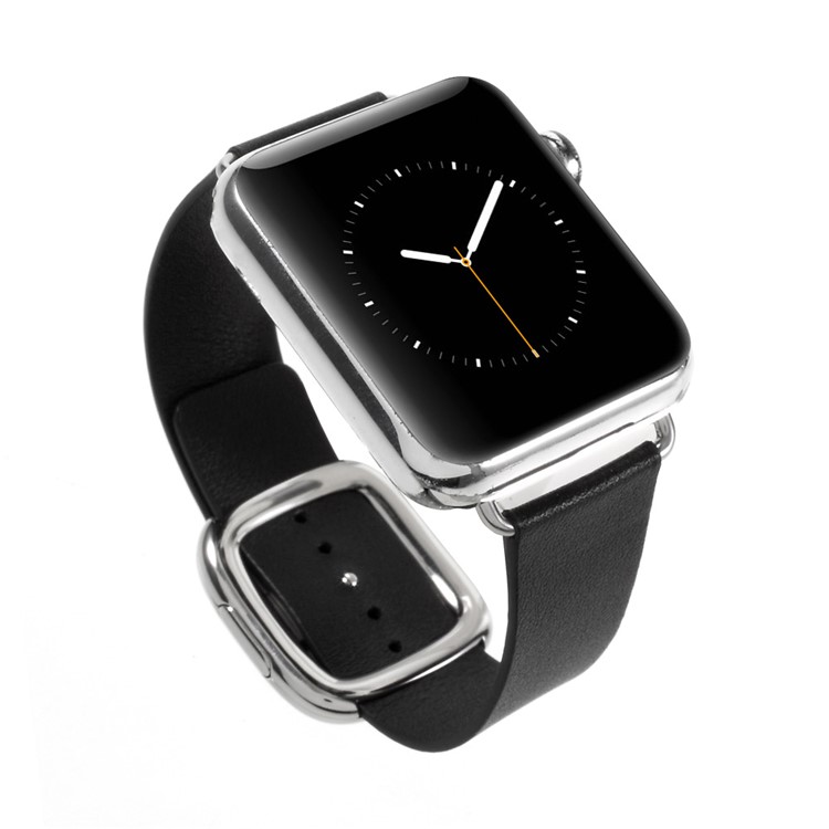 Modern Style Genuine Leather Watch Band for Apple Watch Series 4 44mm / Series 3 / 2 / 1 42mm - Black-10