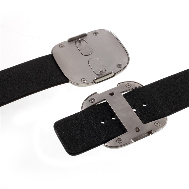 Modern Style Genuine Leather Watch Band for Apple Watch Series 4 44mm / Series 3 / 2 / 1 42mm - Black-7