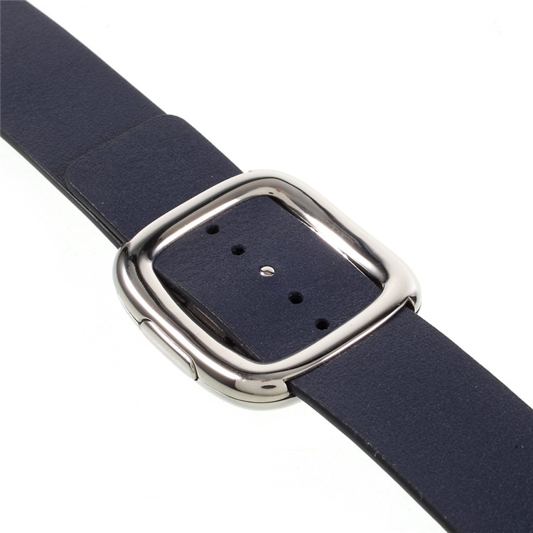 Genuine Leather High-quality Watch Band for Apple Watch Series 1 Series 2 Series 3 42mm - Dark Blue-6