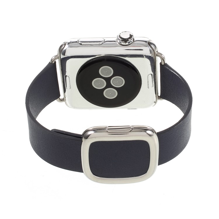 Genuine Leather High-quality Watch Band for Apple Watch Series 1 Series 2 Series 3 42mm - Dark Blue-7
