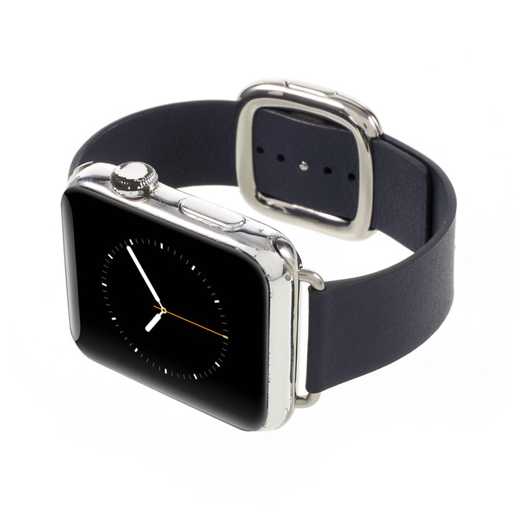 Genuine Leather High-quality Watch Band for Apple Watch Series 1 Series 2 Series 3 42mm - Dark Blue-8