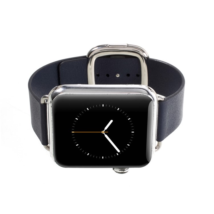 Genuine Leather High-quality Watch Band for Apple Watch Series 1 Series 2 Series 3 42mm - Dark Blue-9