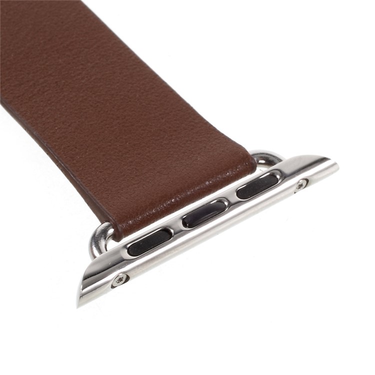 Genuine Leather High-quality Watch Strap for Apple Watch Series 1 Series 2 Series 3 42mm - Brown-5
