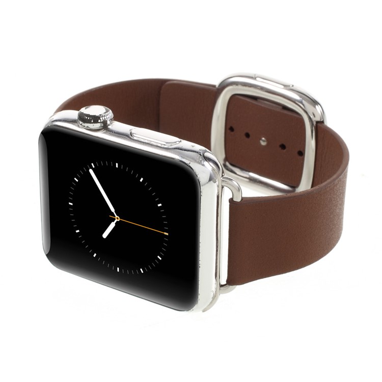Genuine Leather High-quality Watch Strap for Apple Watch Series 1 Series 2 Series 3 42mm - Brown-8