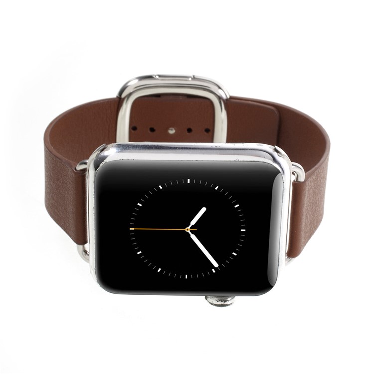 Genuine Leather High-quality Watch Strap for Apple Watch Series 1 Series 2 Series 3 42mm - Brown-9