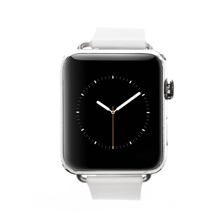 Genuine Leather Modern Style Watch Strap for Apple Watch Series 3 Series 1 Series 2 38mm - Grey-10