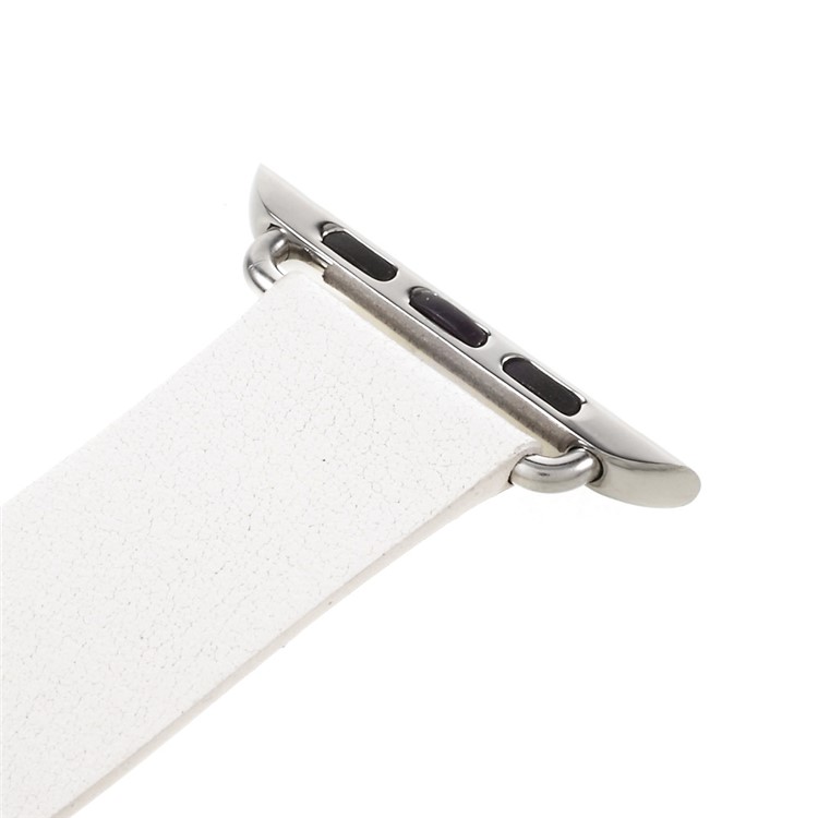 Genuine Leather Modern Style Watch Strap for Apple Watch Series 3 Series 1 Series 2 38mm - Grey-4