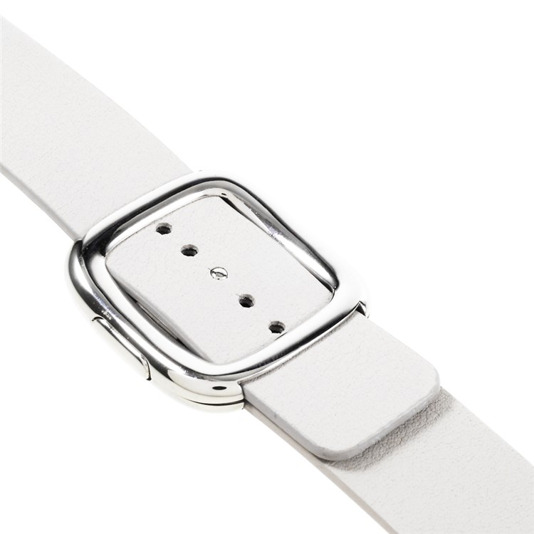Genuine Leather Modern Style Watch Strap for Apple Watch Series 3 Series 1 Series 2 38mm - Grey-6