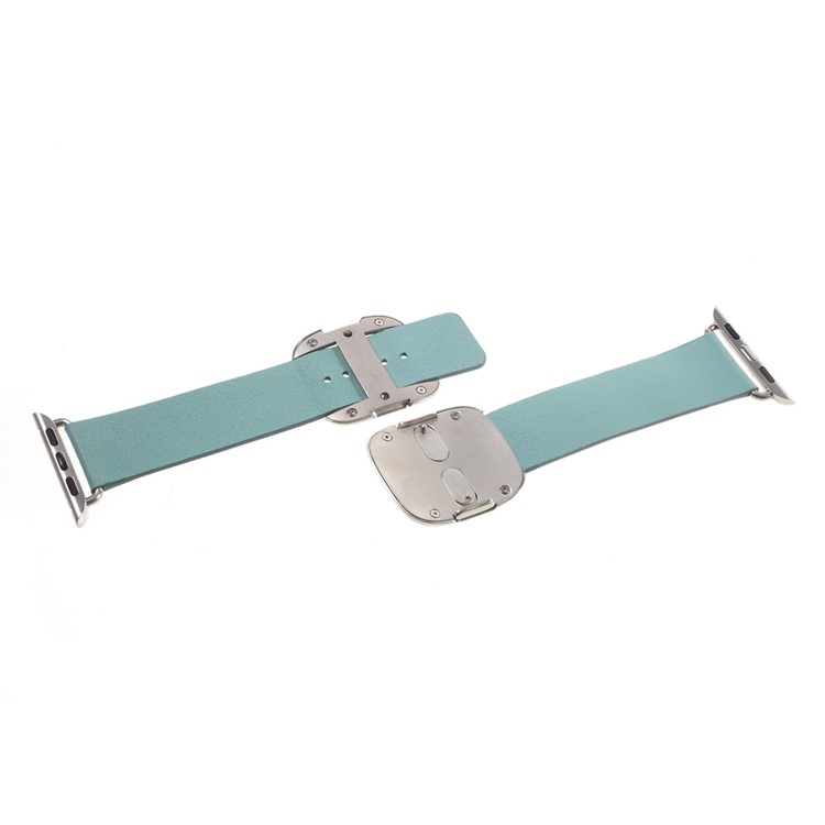 Modernes Echtlederarmband Für Apple Watch Serie 3 Serie 1 Serie 2 38mm - Baby Blau-2