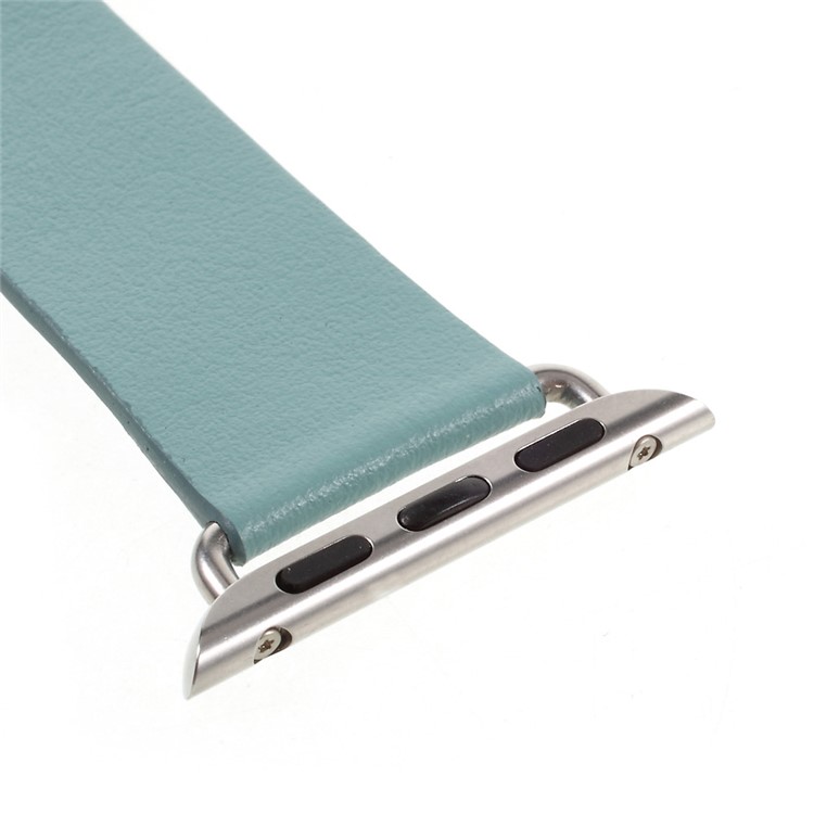 Modernes Echtlederarmband Für Apple Watch Serie 3 Serie 1 Serie 2 38mm - Baby Blau-5