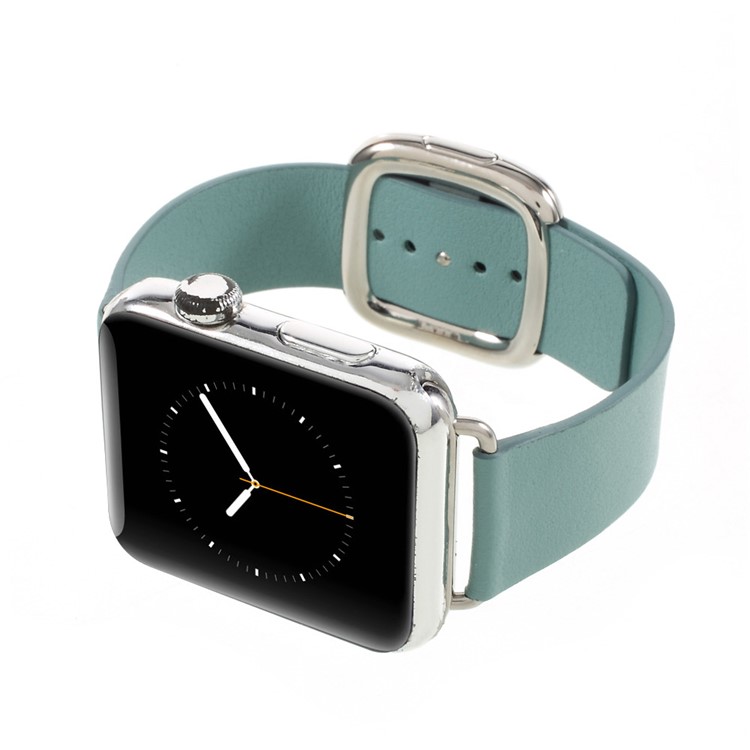 Modernes Echtlederarmband Für Apple Watch Serie 3 Serie 1 Serie 2 38mm - Baby Blau-7