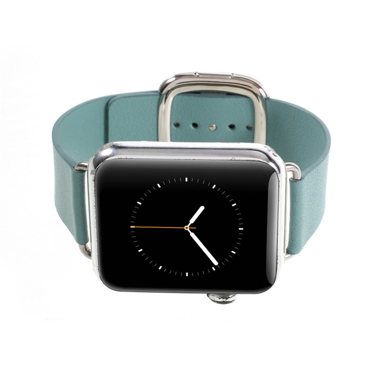 Modernes Echtlederarmband Für Apple Watch Serie 3 Serie 1 Serie 2 38mm - Baby Blau-8