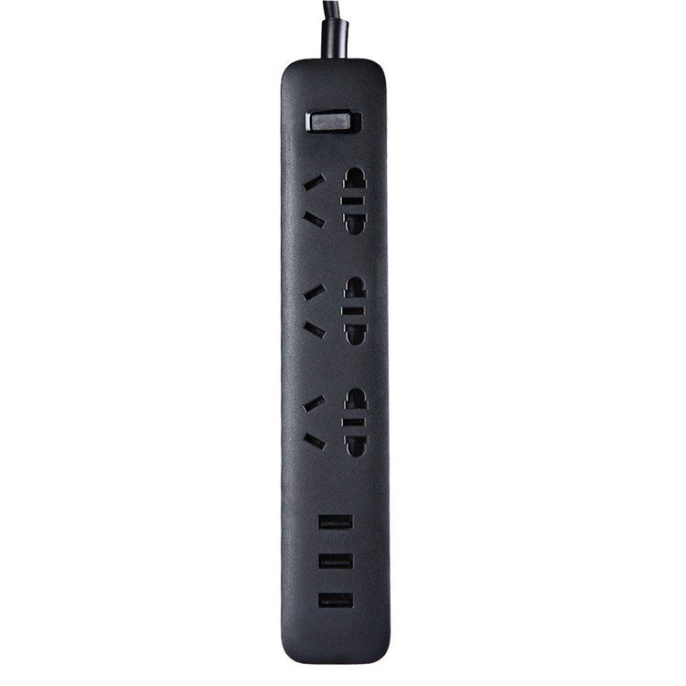 XIAOMI Multi-purpose Smart Power Strip with 3 USB Charging Port - CN Plug / Black-2