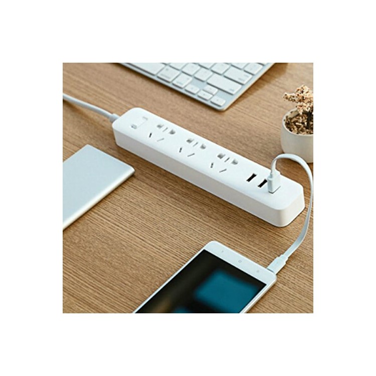 XIAOMI 3 USB Power Strip Portable Socket Outlet - CN Plug / White-6