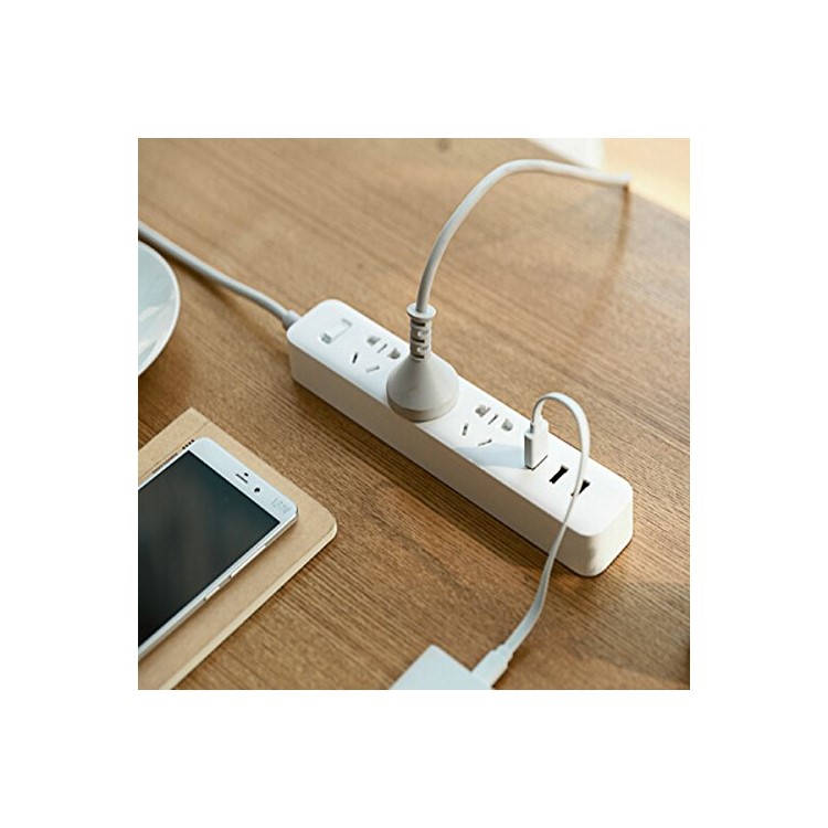 XIAOMI 3 USB Power Strip Portable Socket Outlet - CN Plug / White-8