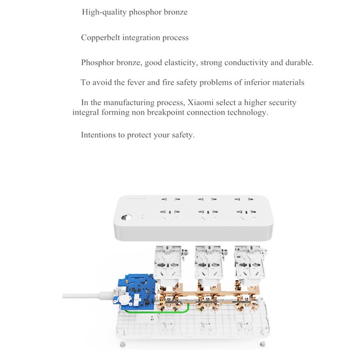 XIAOMI 6 Outlets Wifi Remote Control Outlet Power Strip-11