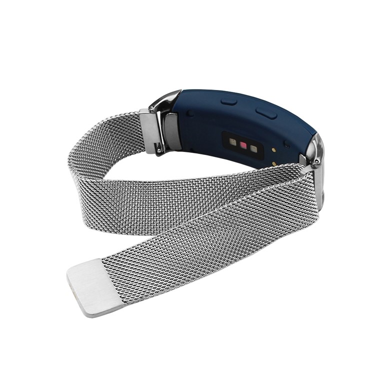 Magnetic Milanese Loop Stainless Steel Watch Band for Samsung Gear Fit 2 - Silver Color-3