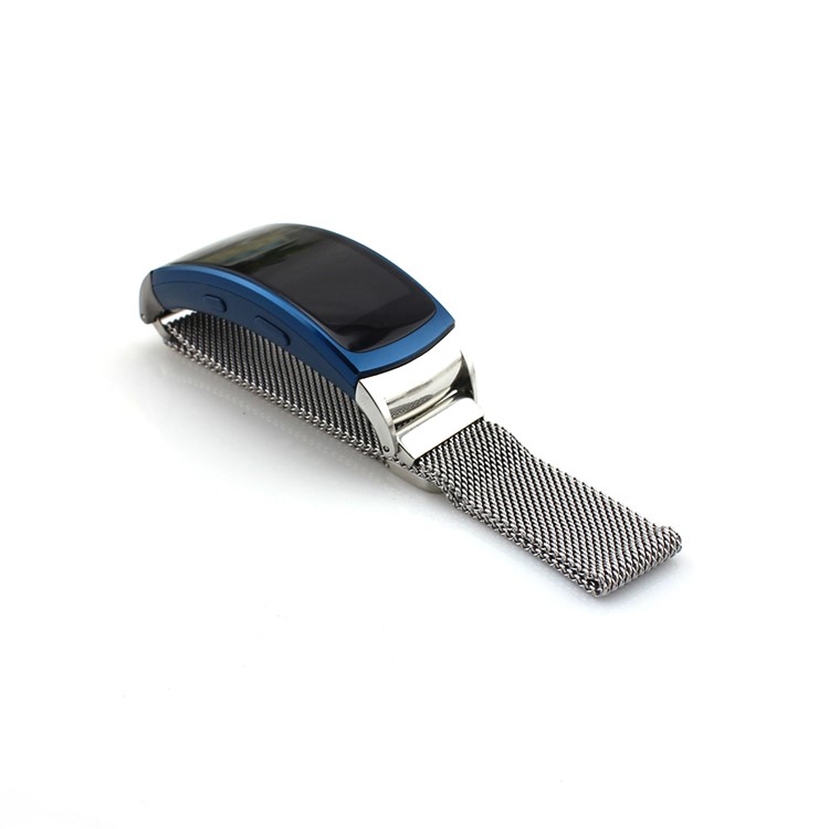 Magnetic Milanese Loop Stainless Steel Watch Band for Samsung Gear Fit 2 - Silver Color-4