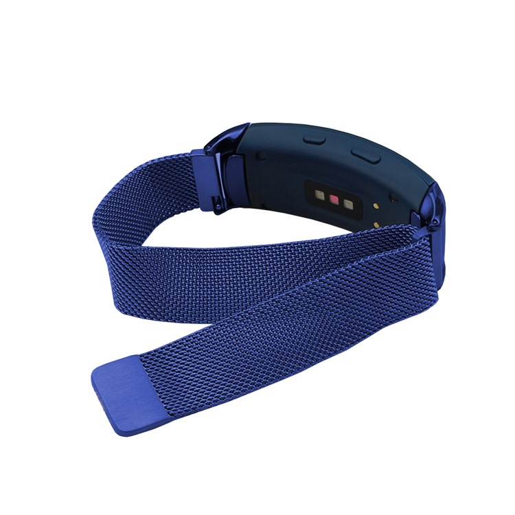 Magnetic Milanese Loop Watch Band Strap for Samsung Gear Fit 2 - Blue-3