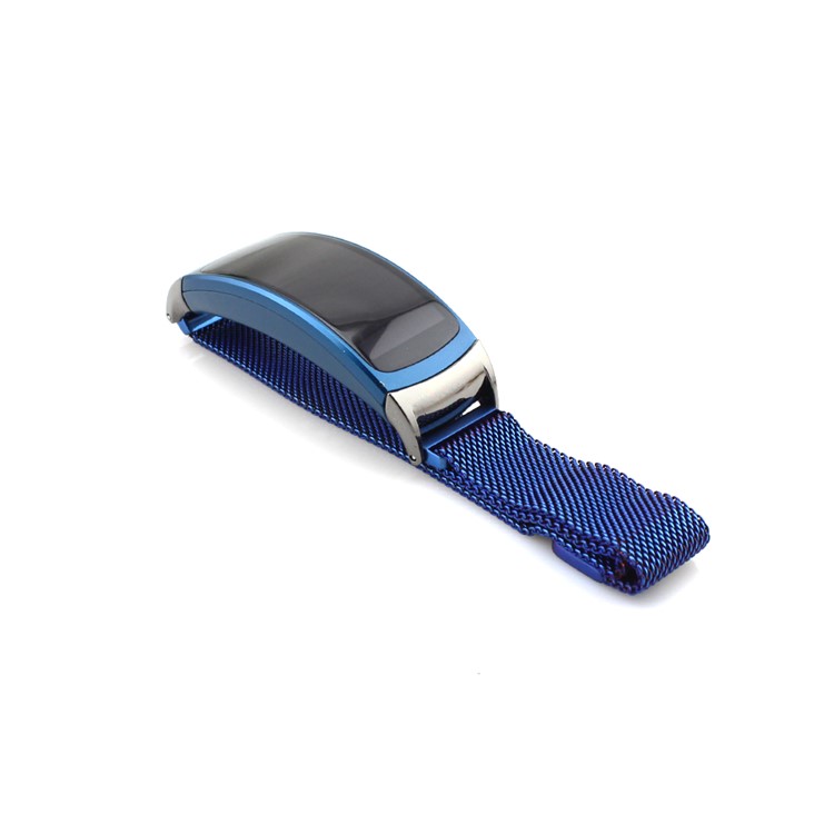 Magnetic Milanese Loop Watch Band Strap for Samsung Gear Fit 2 - Blue-4