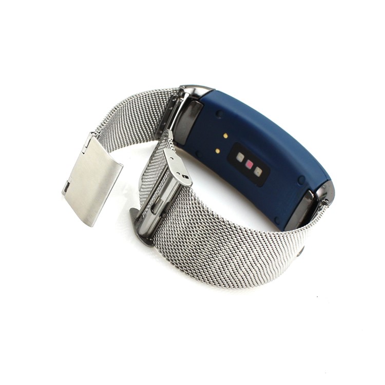 Mesh Edelstahl-armbanduhr Für Samsung Gear Fit 2 SM-R360 - Silberfarbe