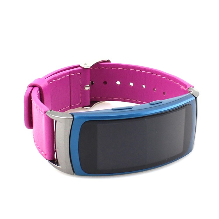 Genuine Leather Watch Strap for Samsung Gear Fit 2 SM-R360 - Rose-3