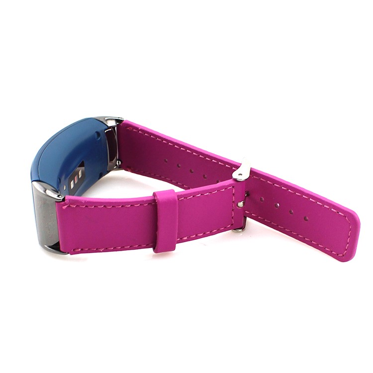 Genuine Leather Watch Strap for Samsung Gear Fit 2 SM-R360 - Rose-4