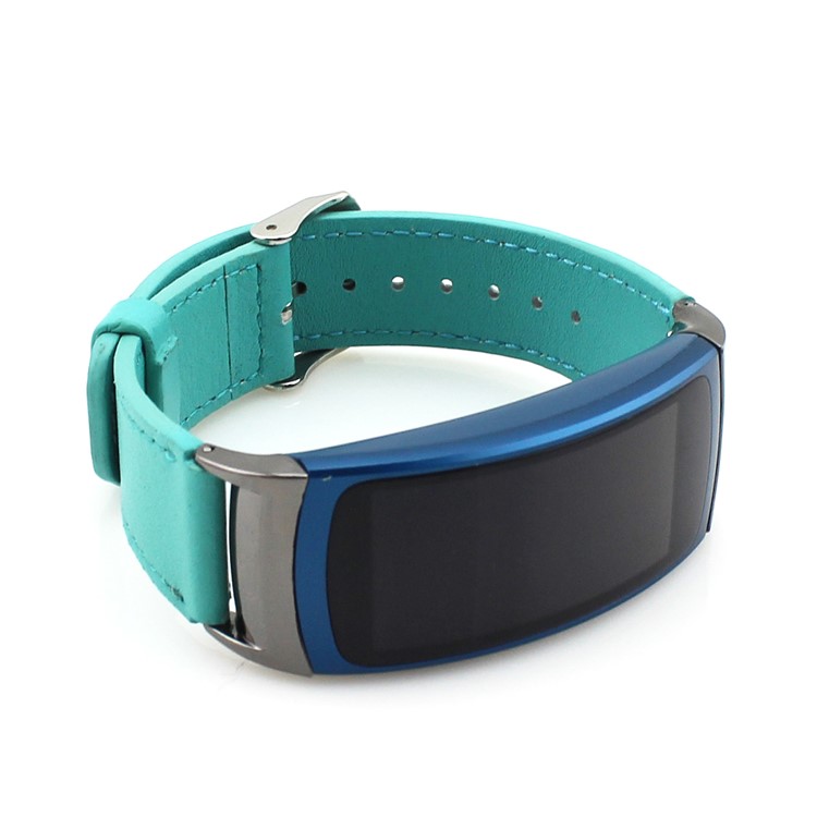 Genuine Leather Wrist Strap for Samsung Gear Fit 2 SM-R360 - Green-3