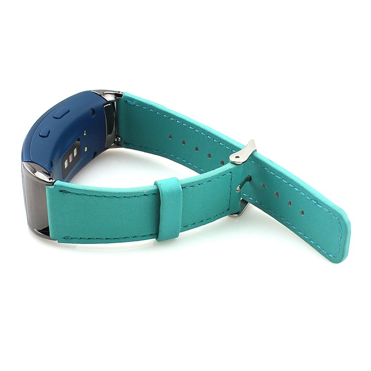 Genuine Leather Wrist Strap for Samsung Gear Fit 2 SM-R360 - Green-4