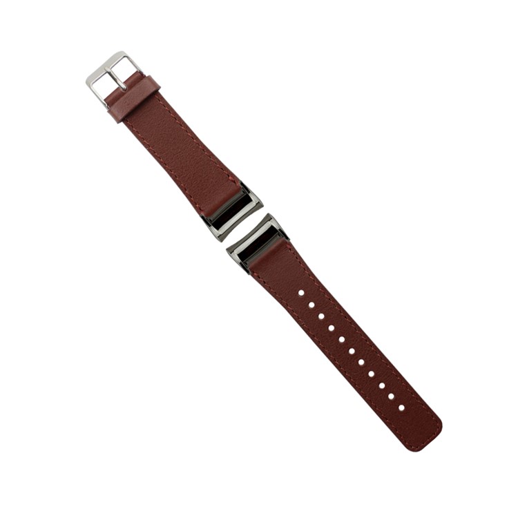 Genuine Leather Wristband Strap for Samsung Gear Fit 2 SM-R360 - Brown-1