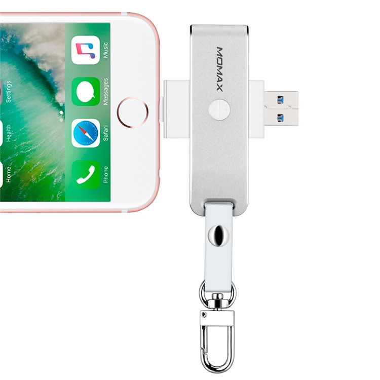 MOMAX Elite MFI Zertifiziert Blitz 8pin USB 3.0 Kartenleser Für Iphone Ipad Computer - Silberfarbe-6