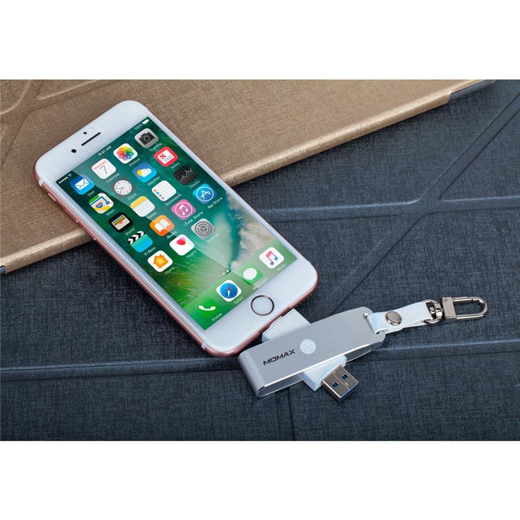 MOMAX Elite MFI Zertifiziert Blitz 8pin USB 3.0 Kartenleser Für Iphone Ipad Computer - Silberfarbe-7