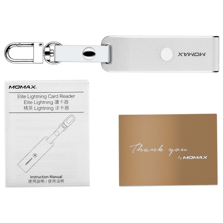 MOMAX Elite MFI Zertifiziert Blitz 8pin USB 3.0 Kartenleser Für Iphone Ipad Computer - Silberfarbe-9