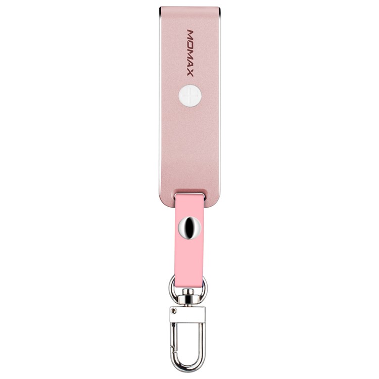 MOMAX Elite MFI Certified Keyring Card Reader with Lightning 8pin & USB 3.0 - Rose Gold Color-2