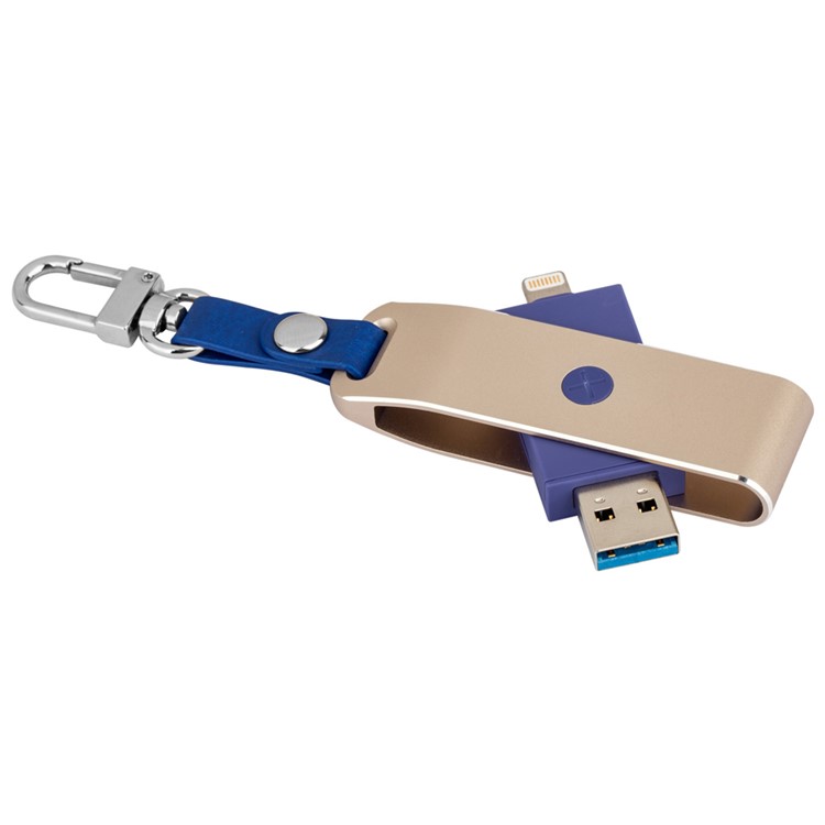 MOMAX Elite USB 3.0 Leitor De Cartões Com 8 Milímetros Com Relâmpago MFI Para Iphone Ipad Computer - Cor De Ouro-4