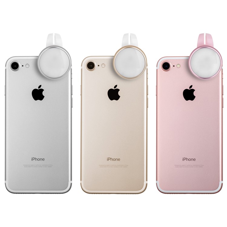 MOMAX X-Light Mini Clip-on Selfie LED Fill Light for iPhone iPad Samsung - Silver Color-13