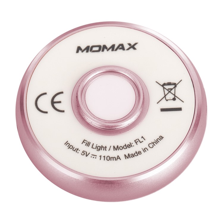 MOMAX X-Light Mini Selfie Fill LED Light with Universal Clip for iPhone iPad Samsung - Rose Gold Color-6