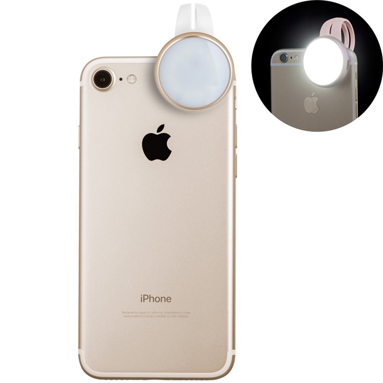 MOMAX X-Light Mini Selfie LED Clip-on Fill Light for iPhone iPad Samsung - Champagne Gold Color-1