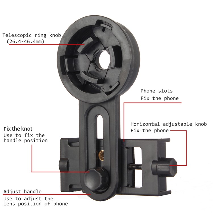 Universal Smartphone Adapter Binocular Monocular Telescope Mount-2