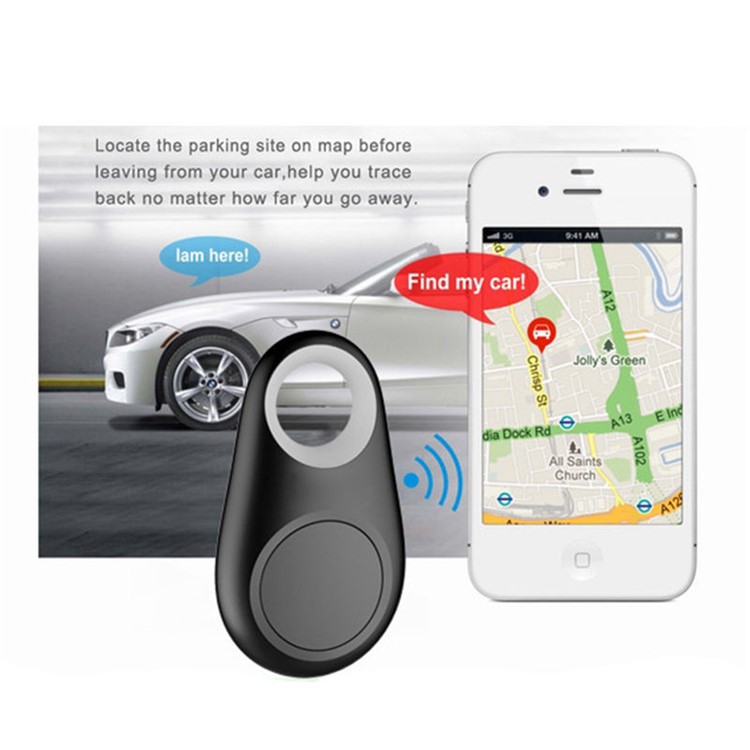 Mini Bluetooth 4.0 Двусторонний Анти-потерянный Будильник Smart Tracker Поддержка Фотосъемка - Черный-4