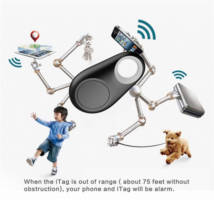 Mini Wireless Bluetooth 4.0 Two-way Anti-lost Alarm Smart Tracker Support Photo Taking - White-4