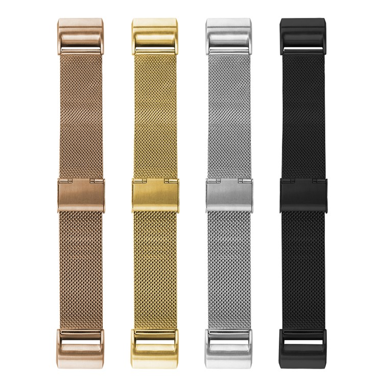 Stainless Steel Mesh Watch Band for Fitbit Charge 2 - Silver Color-6
