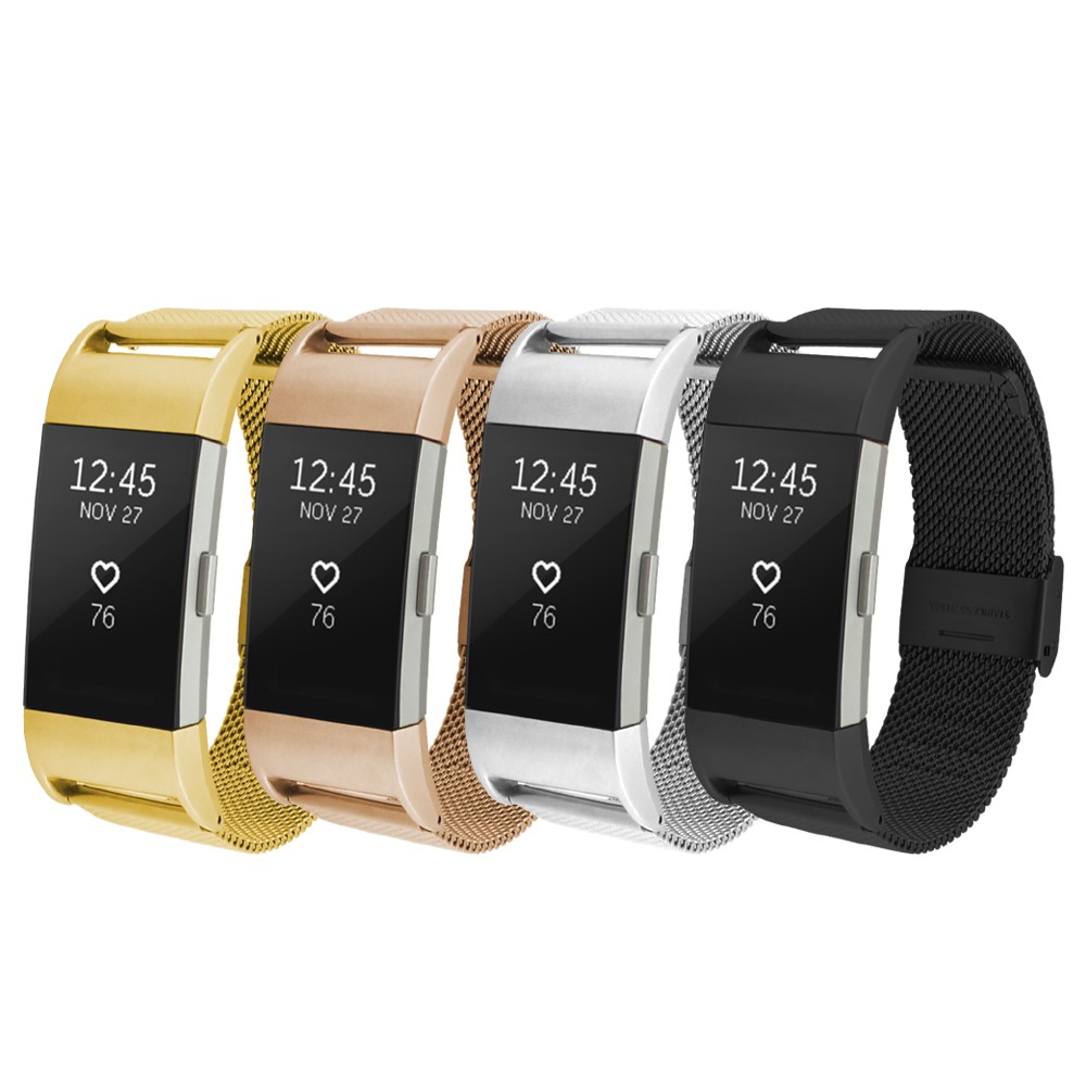 Edelstahlarmbandarmband Für Fitbit Ladung 2 - Roségold Farbe-7