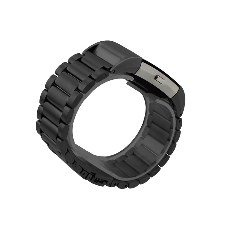 Stylish Stainless Steel Watchband High-end Wrist Strap for Fitbit Charge 2 - Black-1