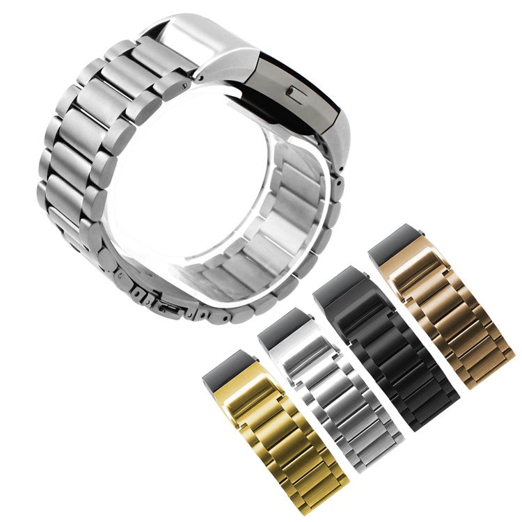 Sturdy Stainless Steel Watchband High-end Wrist Strap for Fitbit Charge 2 - Silver Color-5