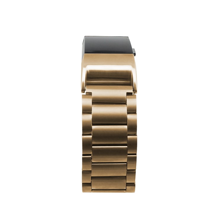 Replacement Stainless Steel Wristband High-end Wrist Strap for Fitbit Charge 2 - Rose Gold Color-2