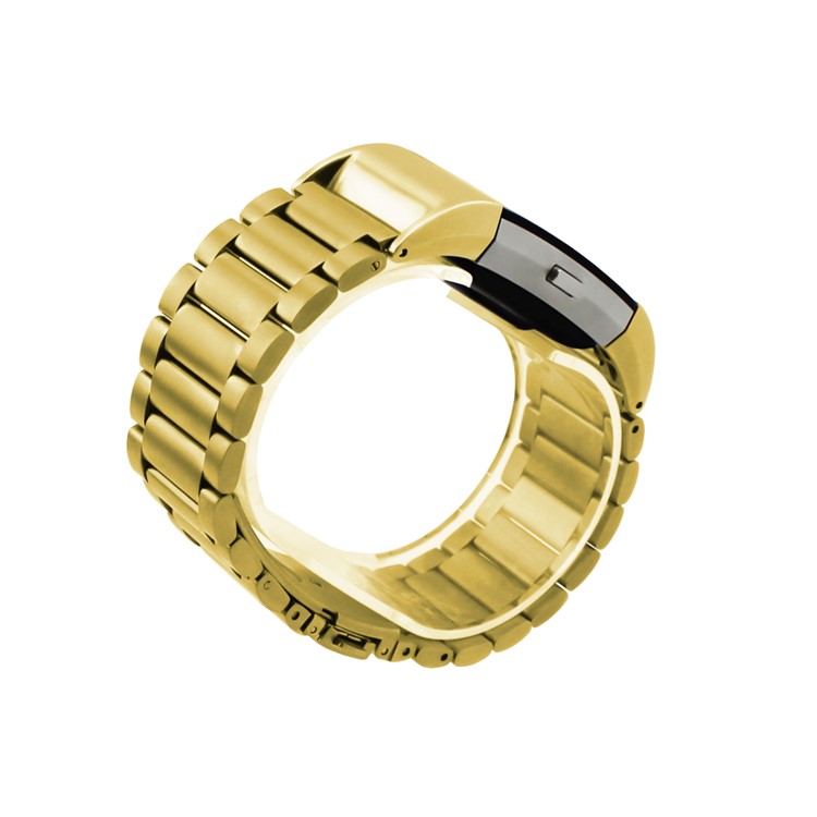 Luxury Stainless Steel Watchband Strap High-end Wristband for Fitbit Charge 2 - Gold Color-1