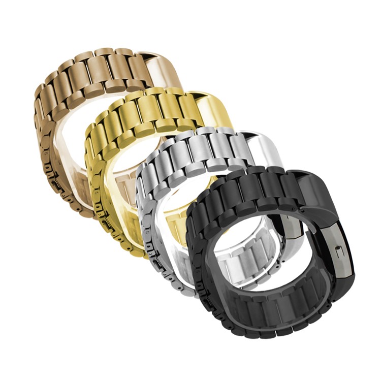 Luxury Stainless Steel Watchband Strap High-end Wristband for Fitbit Charge 2 - Gold Color-6