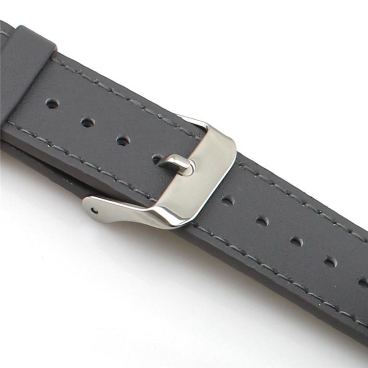 Genuine Leather Wristband for Fitbit Charge 2 - Grey-4